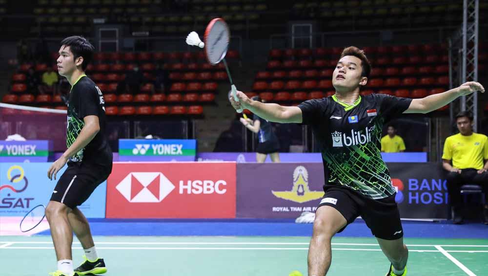 Pasangan Leo Rolly Carnando/Daniel Marthin melaju ke semifinal Yonex Thailand Open 2021 usai mengalahkan Marcus Ellis/Chris Langridge.