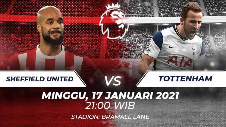 Pertandingan Liga Inggris 2020/21 pekan ke-19 akan menampilkan laga menarik antara Sheffield United vs Tottenham Hotspur yang dimainkan di Bramall Lane. - INDOSPORT