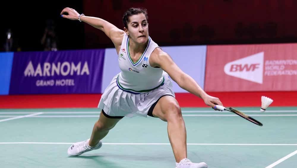 Pebulutangkis asal Spanyol, Carolina Marin. Copyright: Shi Tang/Getty Images