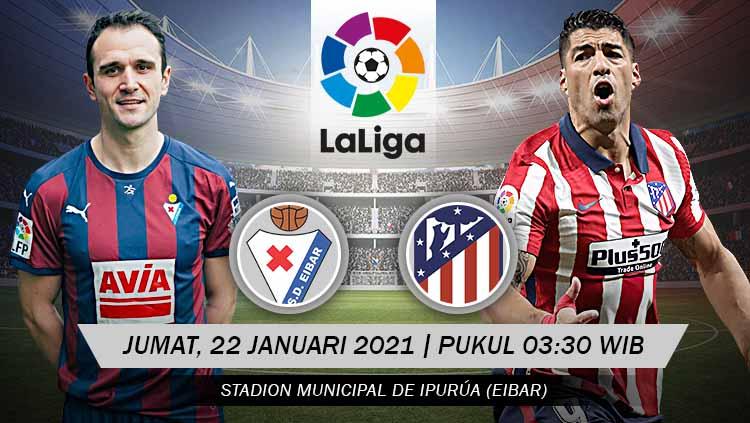 Link Live Streaming LaLiga Spanyol: Eibar vs Atletico Madrid, Perkokoh Puncak.