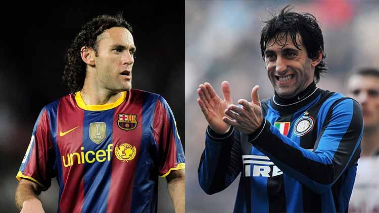 Gabriel dan Diego Milito, dua bersaudara yang pernah membela Barcelona dan Inter Milan.