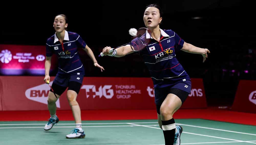 Pasangan ganda putri Korea Selatan, Lee So Hee/Shin Seung Chan.