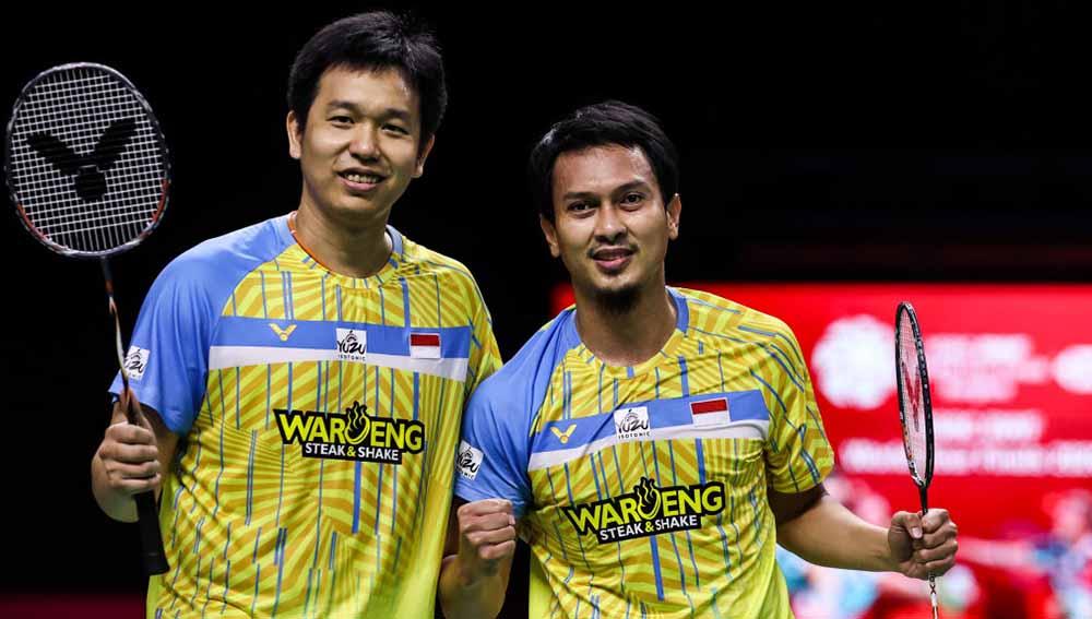 Pasangan ganda putra Indonesia, Mohammad Ahsan/Hendra Setiawan.