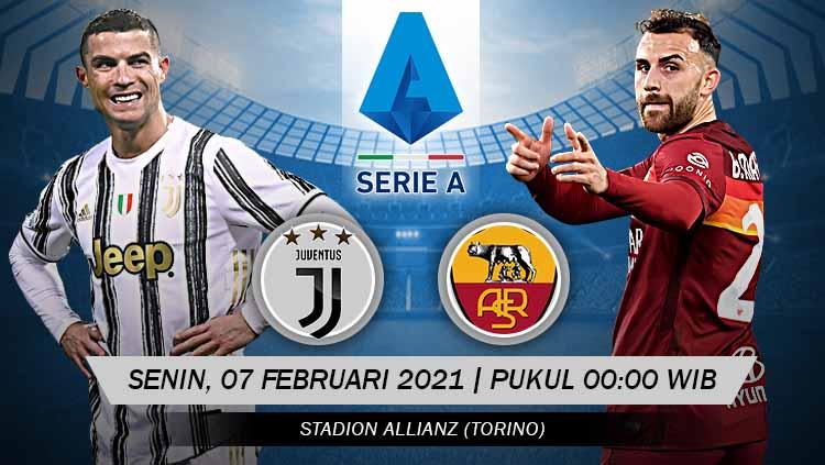 Juventus akan menjamu AS Roma di lanjutan Serie A Italia, Minggu (07/02/21) dini hari. Berikut starting XI mengerikan yang terbentuk jika kedua tim digabungkan.