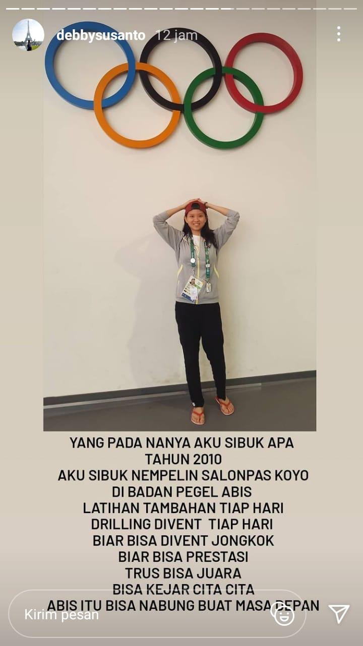 Debby Susanto membeberkan kesibukannya di tahun 2010 Copyright: instastory Instagram.com/debbysusanto