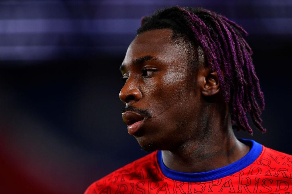 Striker PSG, Moise Kean.