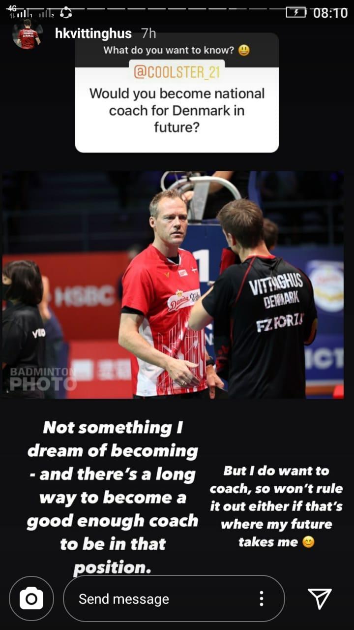 Hans Kristian Vittinghus Isyaratkan Segera Pensiun dan Jadi Pelatih? Copyright: Instagram Vittinghus