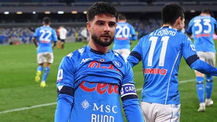 Selebrasi gol Lorenzo Insigne di laga Napoli vs Juventus.