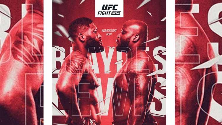 Duel dua petarung raksasa kelas berat Curtis Blaydes vs Derrick Lewis di UFC Vegas 19 - INDOSPORT