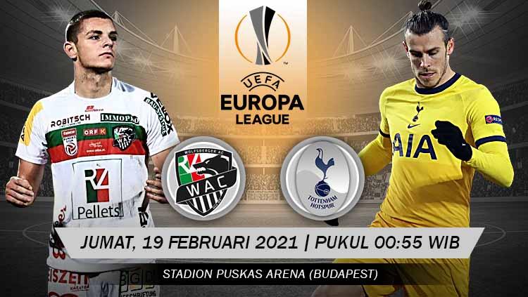 Berikut link live streaming pertandingan Liga Europa Wolfsberger AC vs Tottenham Hotspur. - INDOSPORT
