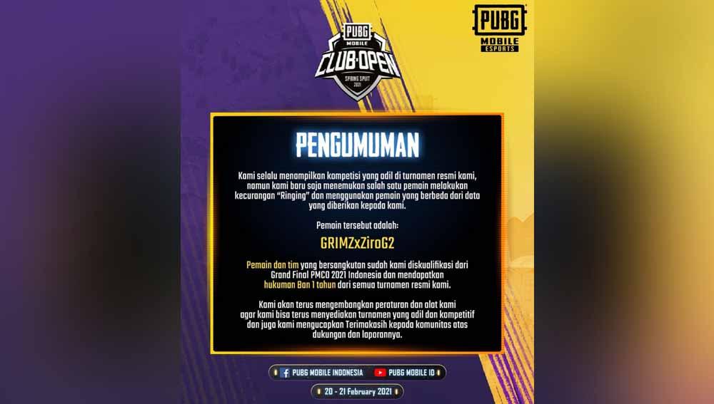 Kasus Pencurian Umur Pubg Mobile Coret Grimz Esports Indosport
