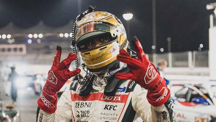 Tampil di ajang World Endurance Championship di Sirkuit Spa-Francorchamps, Sabtu (01/05/21) Sean Gelael dan rekan-rekan setimnya sukses merebut podium ketiga. - INDOSPORT