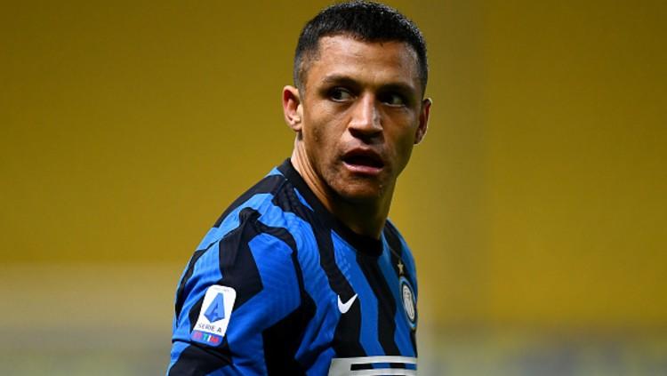 Alexis Sanchez saat masih berseragam Inter Milan. - INDOSPORT