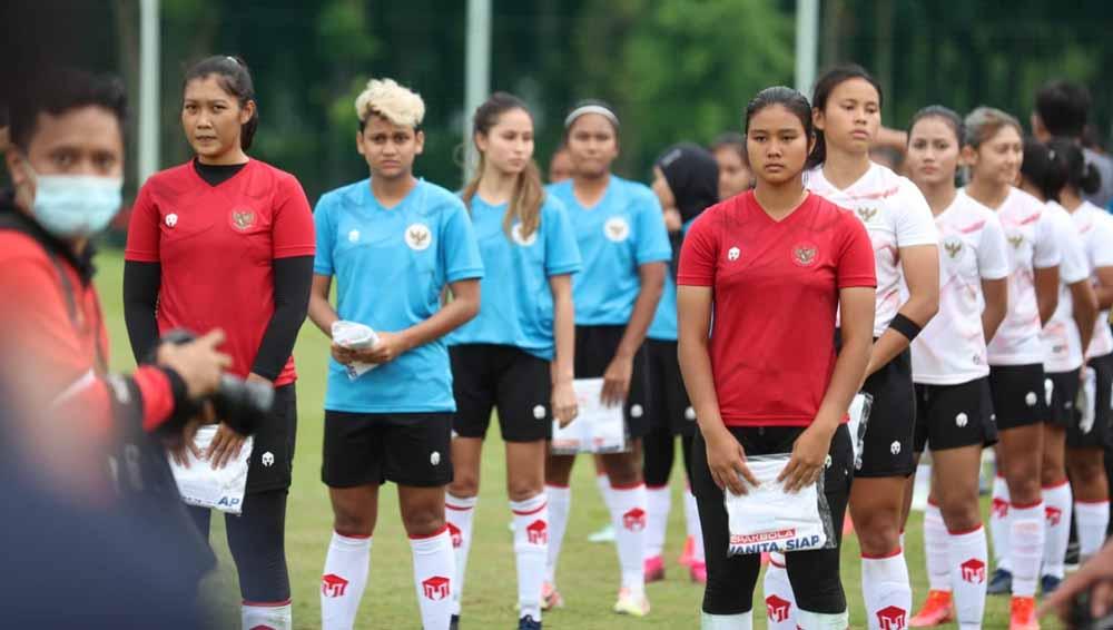 Timnas Indonesia putri merayakan Women International day.