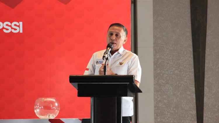 Ketum PSSI, Mochamad Iriawan, saat drawing Piala Menpora 2021.