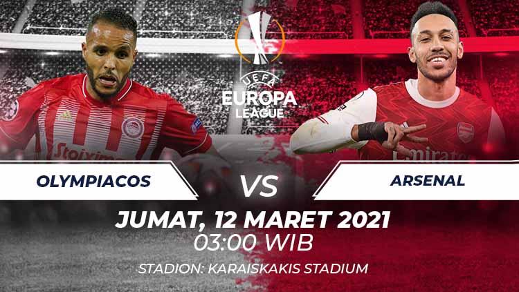Link Live Streaming Liga Europa: Olympiacos vs Arsenal. - INDOSPORT
