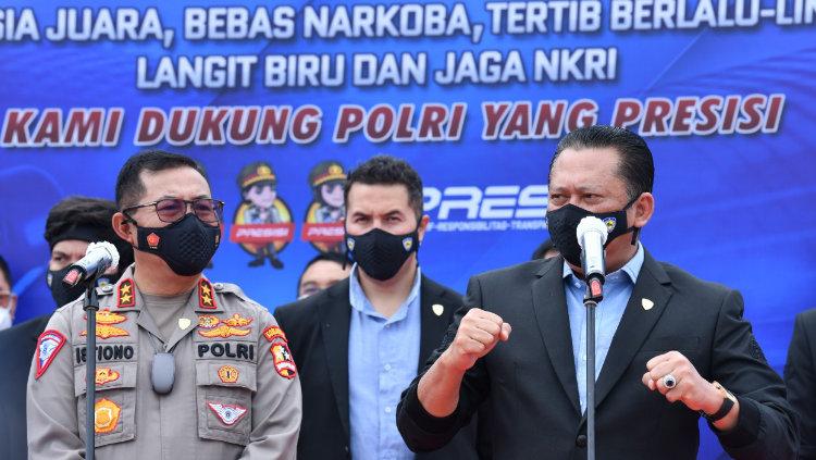 Ikatan Motor Indonesia (IMI) menggandeng Korps Lalu Lintas (Korlantas) Polri terkait pengelolaan ISDC (Indonesia Safety Driving Center).