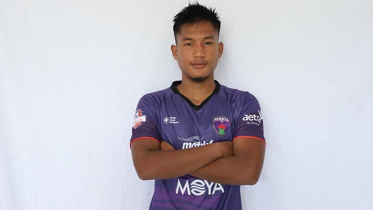 Striker Ahmad Nur Hardianto saat masih berseragam Persita Tangerang.