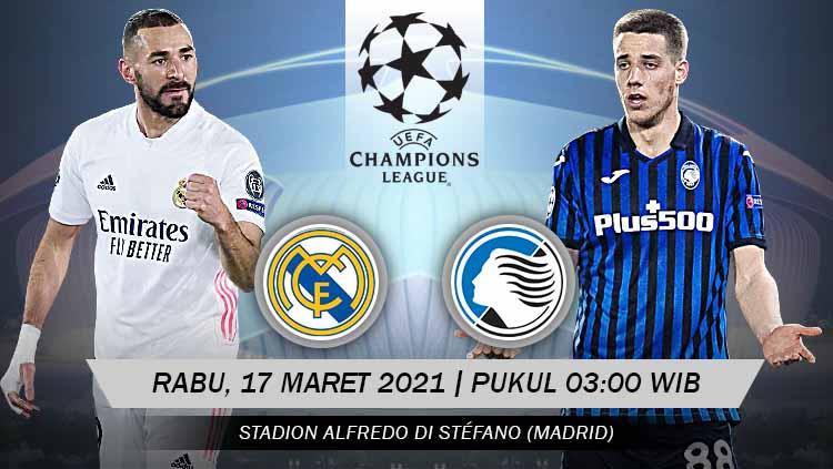 Link Live Streaming Liga Champions Real Madrid Vs Atalanta Indosport