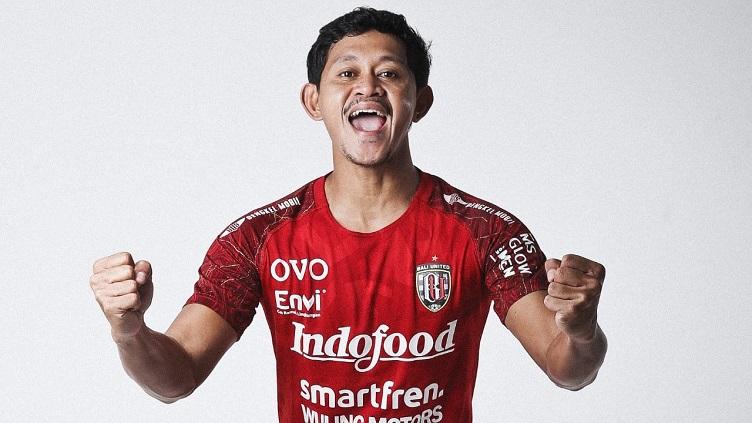 Gelandang senior Bali United FC, Rizky Pellu.