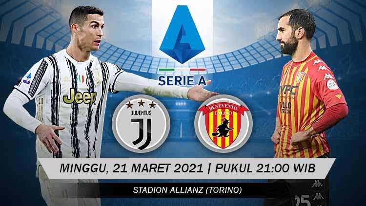 Pertandingan Juventus vs Benevento (Serie A).