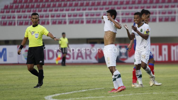 Situasi laga Arema FC vs Persikabo.