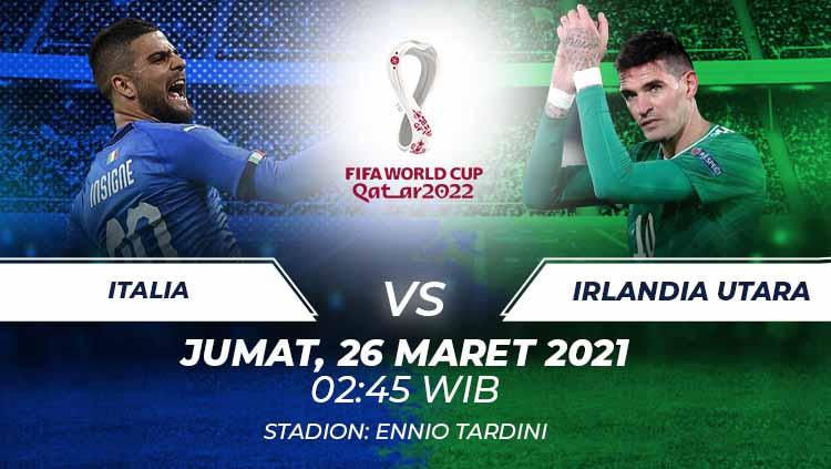 Italia vs Irlandia Utara. - INDOSPORT