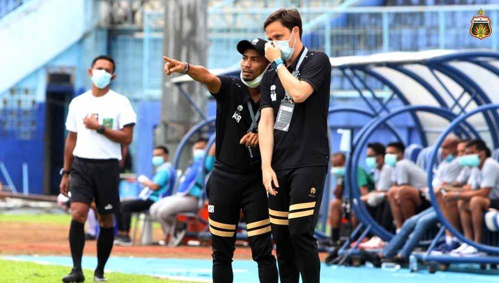 Pelatih Bhayangkara FC, Paul Munster, di Piala Menpora 2021.
