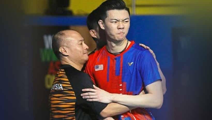 Hendrawan dan Lee Zii Jia. - INDOSPORT
