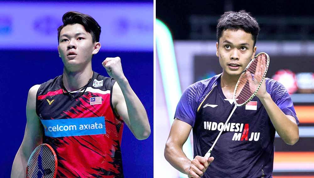 Lee Zii Jia salip Anthony Sinisuka Ginting di ranking BWF. Foto: Adrian DENNIS/AFP/Shi Tang/Getty Images. - INDOSPORT
