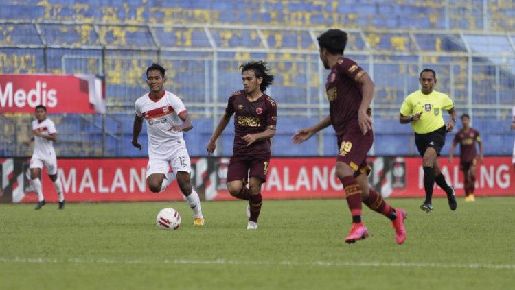 Salah satu aksi Borneo FC di Piala Menpora 2021.