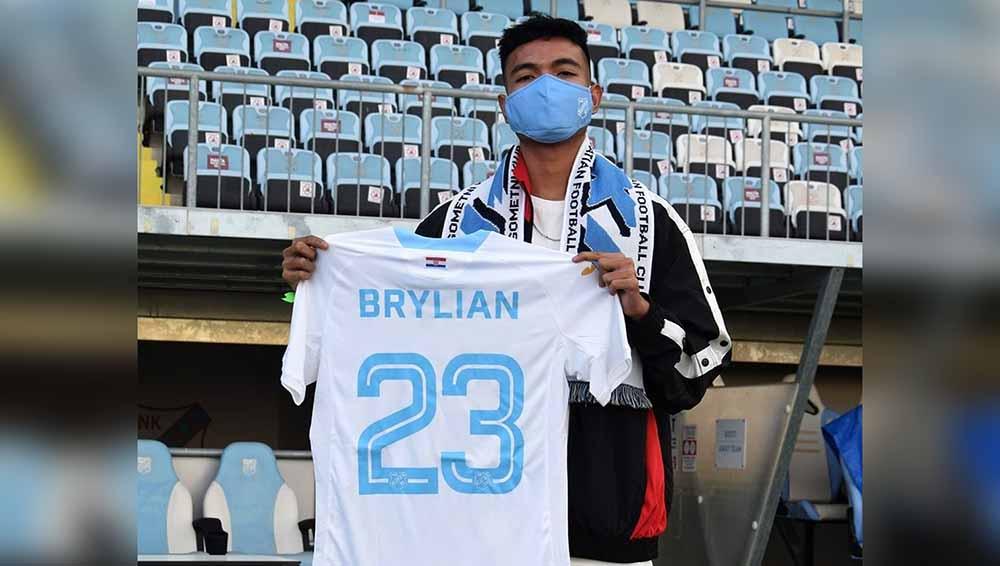 Tinggalkan Liga Kroasia sejenak, pesepak bola muda asal Indonesia, Brylian Aldama pulang ke kampung halaman dan menyambangi makam sang ibunda. - INDOSPORT