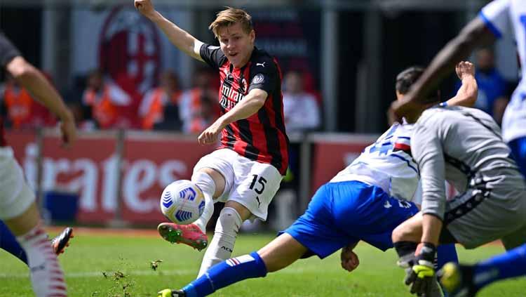 Hasil pertandingan Serie A Liga Italia antara AC Milan vs Sampdoria, kick-off Sabtu (03/04/21) sore WIB.