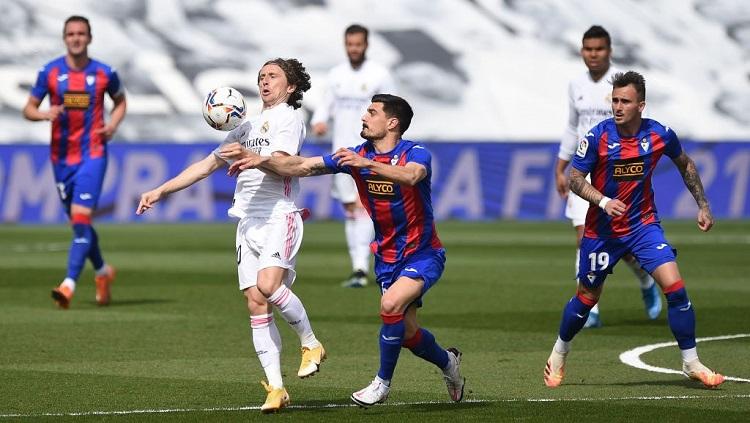 Real Madrid sukses mengalahkan tamunya, Eibar, pada laga lanjutan pekan ke-29 LaLiga Spanyol 2020-2021, Sabtu (03/04/21) malam WIB.