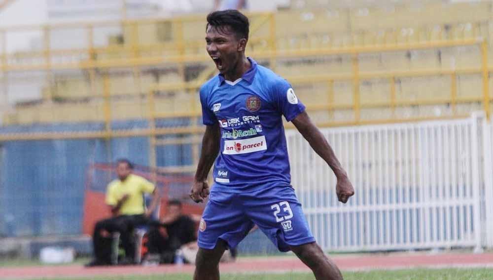 Pemain Persiraja Banda Aceh, Assanur Rijal 'Torres'. - INDOSPORT