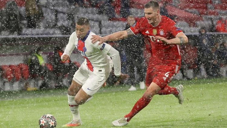 Pertandingan antara Bayern Munchen vs PSG di leg pertama perempatfinal Liga Champions 2020-2021. - INDOSPORT