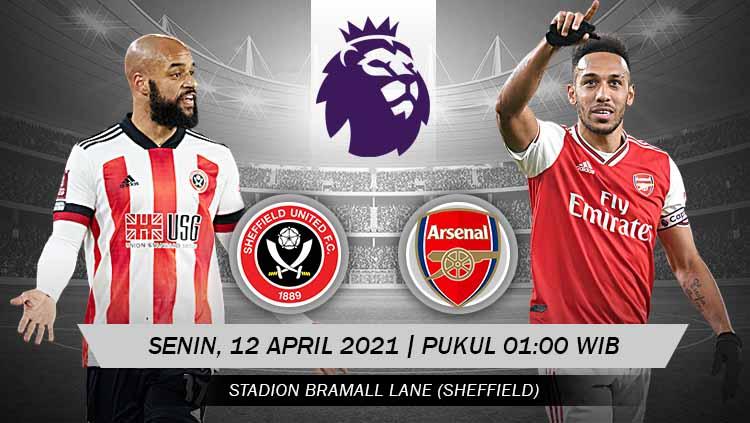 Berikut prediksi untuk pertandingan pekan ke-31 Liga Inggris antara Sheffield United vs Arsenal, Senin (12/04/21) pukul 01.00 WIB. - INDOSPORT