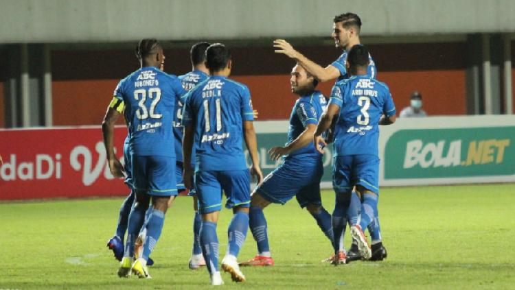 Persib Bandung saat tampil di Piala Menpora 2021 beberapa waktu lalu.