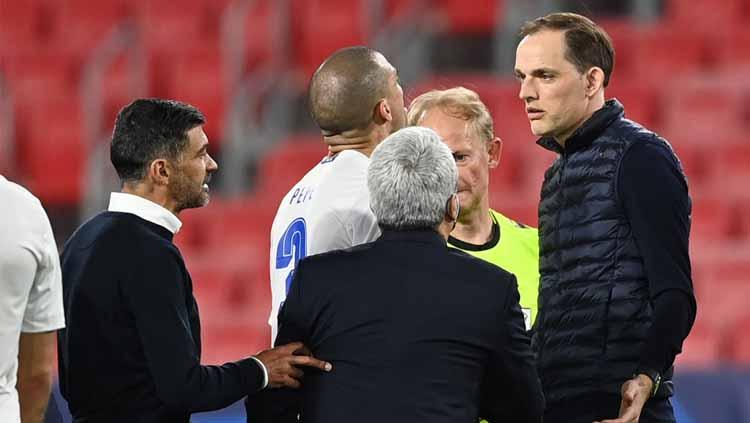 Thomas Tuchel terlibat pertengkaran kecil dengan pelatih Porto di Liga Champions. - INDOSPORT
