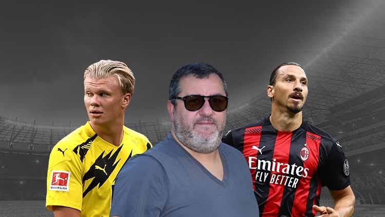 Dikenal sebagai salah satu agen pemain terbesar, berikut ini starting XI mengerikan pemain yang diageni Mino Raiola, termasuk duet Haaland dan Ibrahimovic.