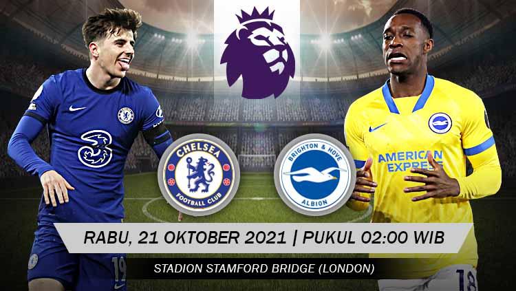 Berikut link live streaming pertandingan Liga Inggris pekan ke-32 antara Chelsea vs Brighton & Hove Albion.