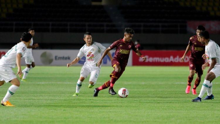 Laga perebutan tempat ketiga Piala Menpora PSM vs PSS.