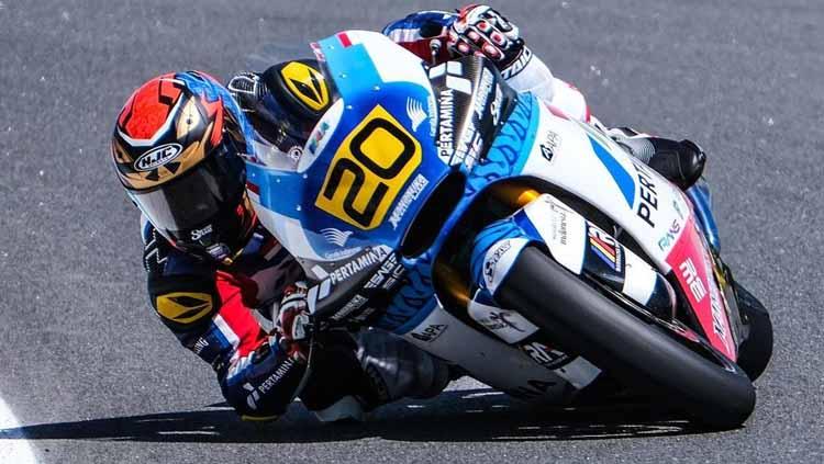 Dimas Ekky Pratama pembalap Pertamina Mandalika SAG Stylo EUVIC di CEV Moto2 - INDOSPORT
