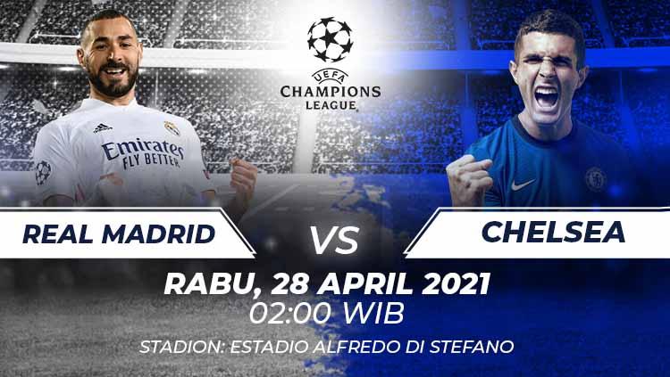 Prediksi Liga Champions Real Madrid Vs Chelsea Indosport