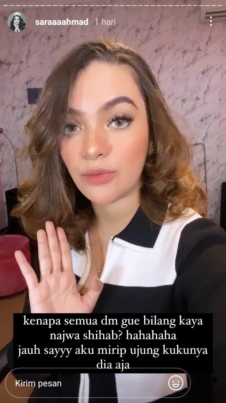 Gaya rambut baru Sarah Ahmad Almusaiteer Copyright: instagram.com/stories/saraaaahmad