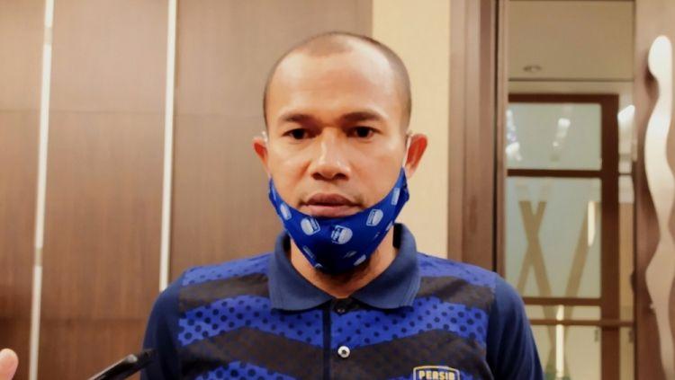Kapten Persib, Supardi Nasir, saat ditemui di salah satu hotel di Bandung, Senin (26/04/21).