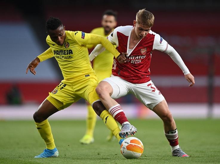 Suasana pertandingan Arsenal vs Villarreal di leg kedua semifinal Liga Europa Copyright: Twitter @Arsenal