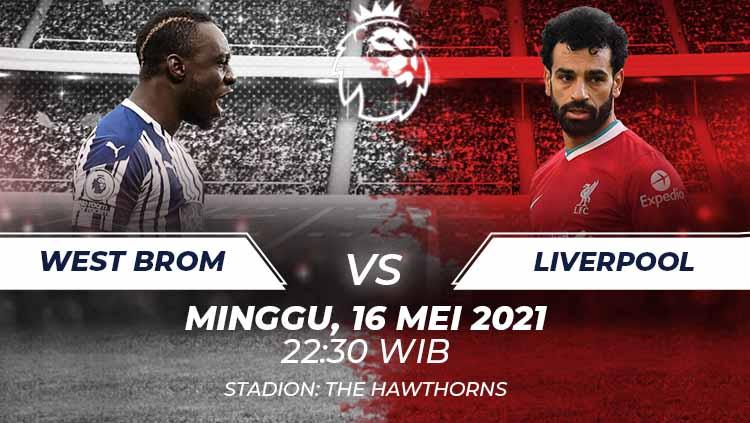 Link Live Streaming Pertandingan Liga Inggris: West Brom vs Liverpool. - INDOSPORT