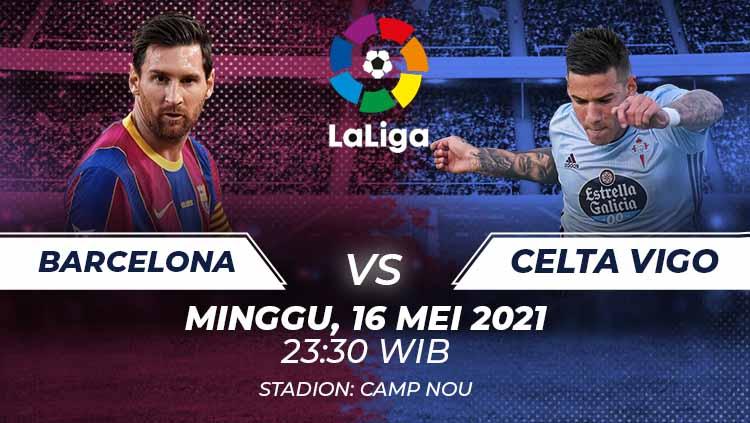 Berikut prediksi pertandingan pekan ke-37 LaLiga Spanyol 2020-2021 yang menampilkan pertandingan menarik antara Barcelona vs Celta Vigo di stadion Camp Nou. - INDOSPORT