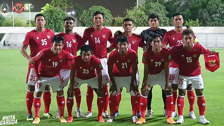 Skuad Timnas Indonesia melawan Afganistan. - INDOSPORT